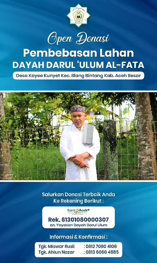Donasi Dayah Darul Ulum Al Fata Kaye Kunyet
