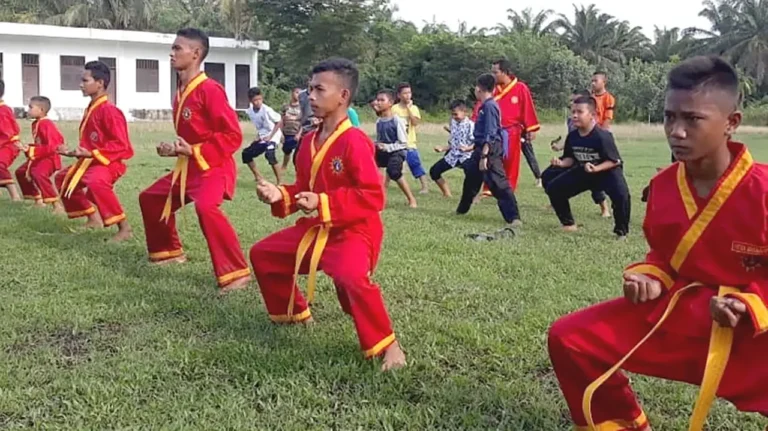 Extrakurikuler Silat Dayah Nurul Iman Cot Girek.  (Dok Dayah)